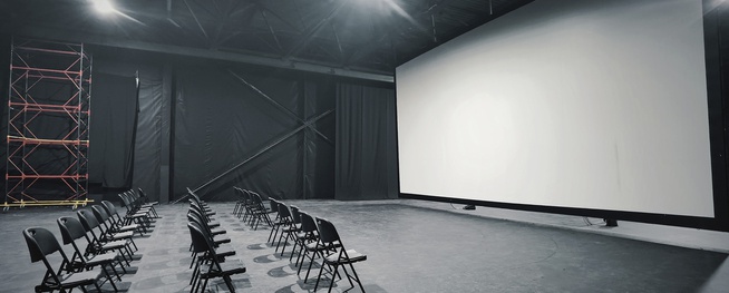 Гібридна система Softbox-екран 12х6м у вертикальному положенні