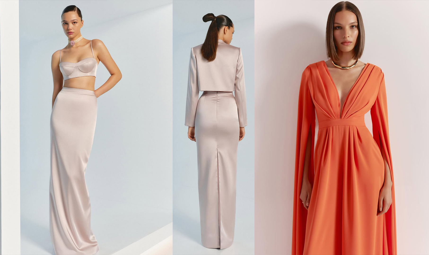 fashion-зйомки на білій циклорамі для Crystal Wedding Store