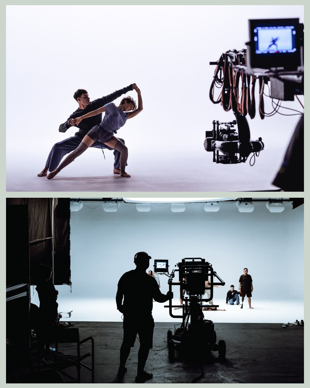 технічне забезпечення зйомок SkyPanel та операторський кран | зйомка на білій циклорамі в Києві оренда