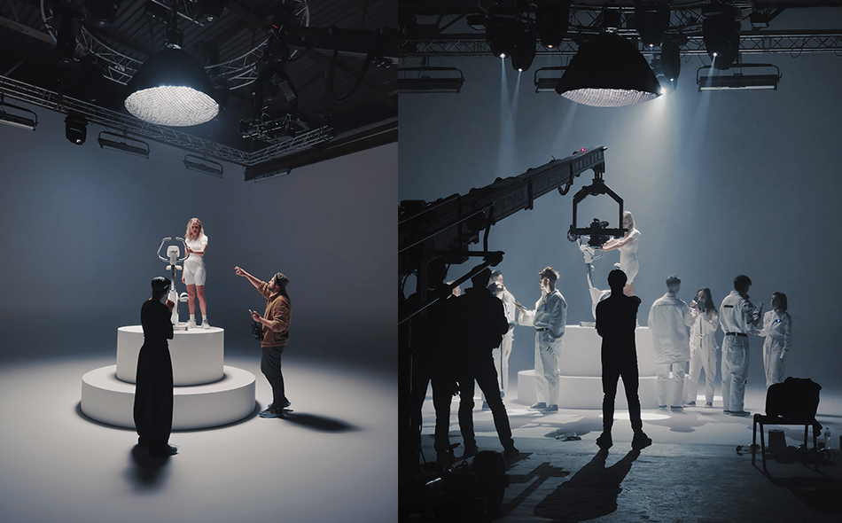 Зйомка кліпу з краном Oper-Tec у найбільшому павільйоні Києва