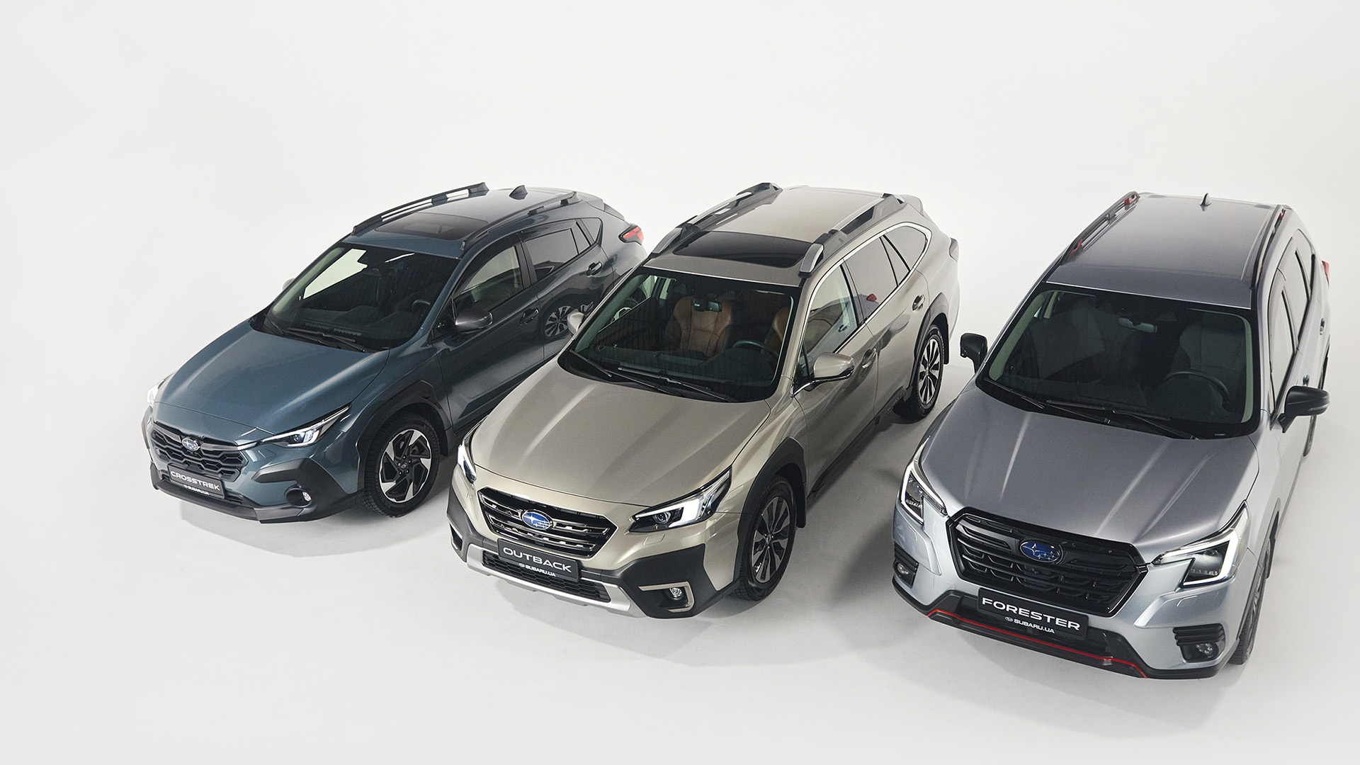 Зйомка авто на білій циклорамі | Subaru CROSSTREK фото зйомка