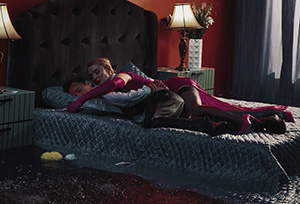 Анна Буткевич зйомки в студії з водою | штучний дощ на знімальному майданчику | оренда студії для зйомки SP Studio | 